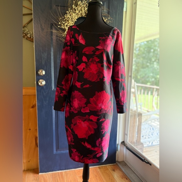Tommy Hilfiger Pink and Black Sheath Dress size 10 - Picture 1 of 13